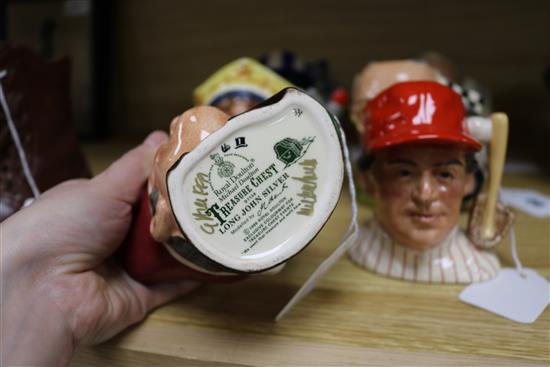 Six Royal Doulton small character jugs, Tallest 12cm